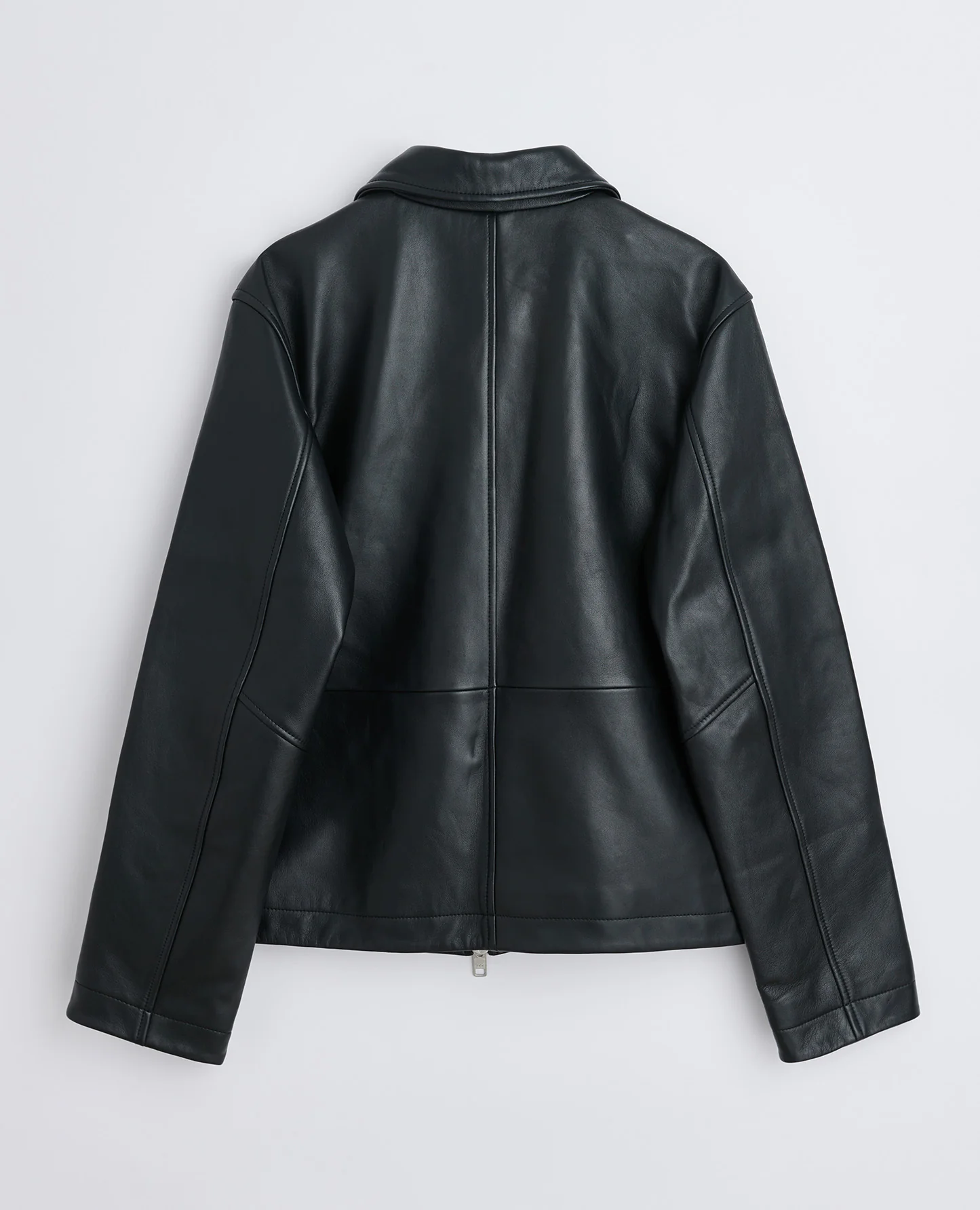 SHORT LEATHER JACKET BLACK - Image 3