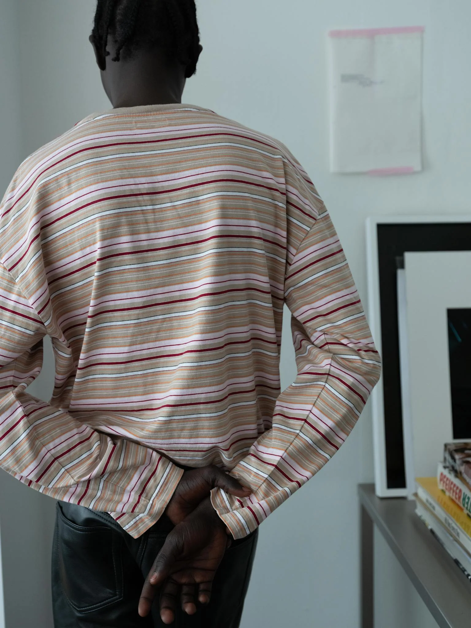 STRIPE LS POCKET TEE - Image 3