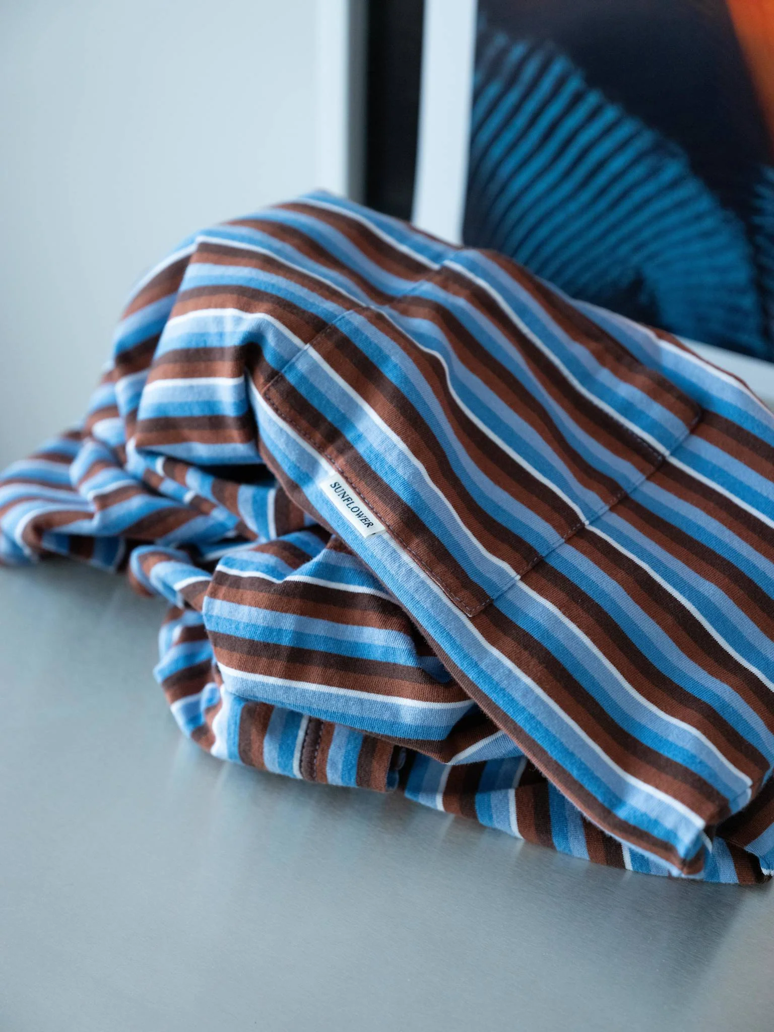 STRIPE LS POCKET TEE - Image 2